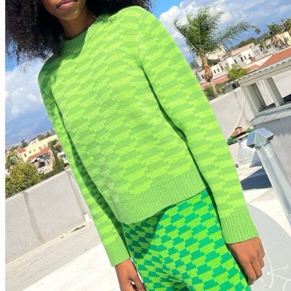 Lisa Says Gah College Crew Bocce Court Sweater NWT - Picture 1 of 8